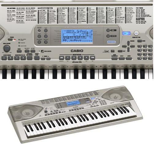 Casio CTK-900 Full-Size Key MIDI Keyboard , 61 Keys, Preset Tones 